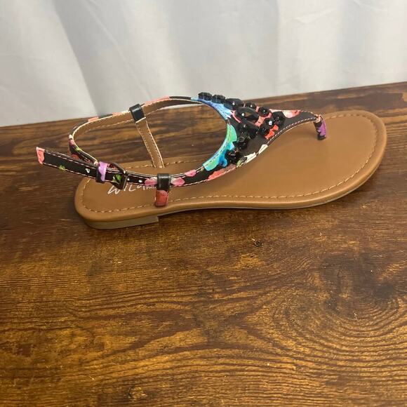 Wild Pair Sandals Frazier Black and Multi Color Style # BH2076027 - Picture 10 of 12